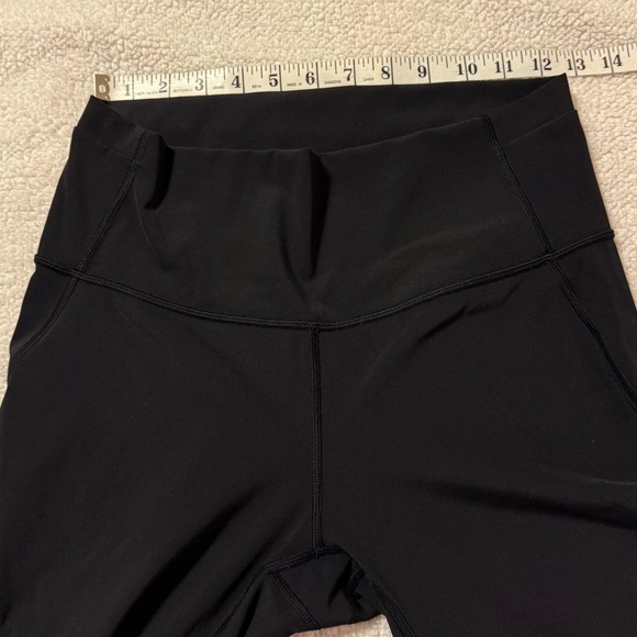 Lululemon Mix & Mesh Crop Leggings Black / Chirasu - Picture 7 of 10